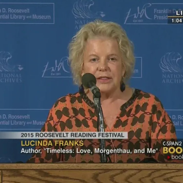 Lucinda Franks speaking at the Library's 2015 Roosevelt Reading Festival on her memoir, "Timeless: Love, Morgenthau, and Me."