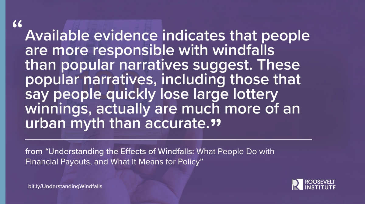 Understanding the Effects of Windfalls: What People Do with Financial Understanding the Effects of Windfalls: What People Do with Financial