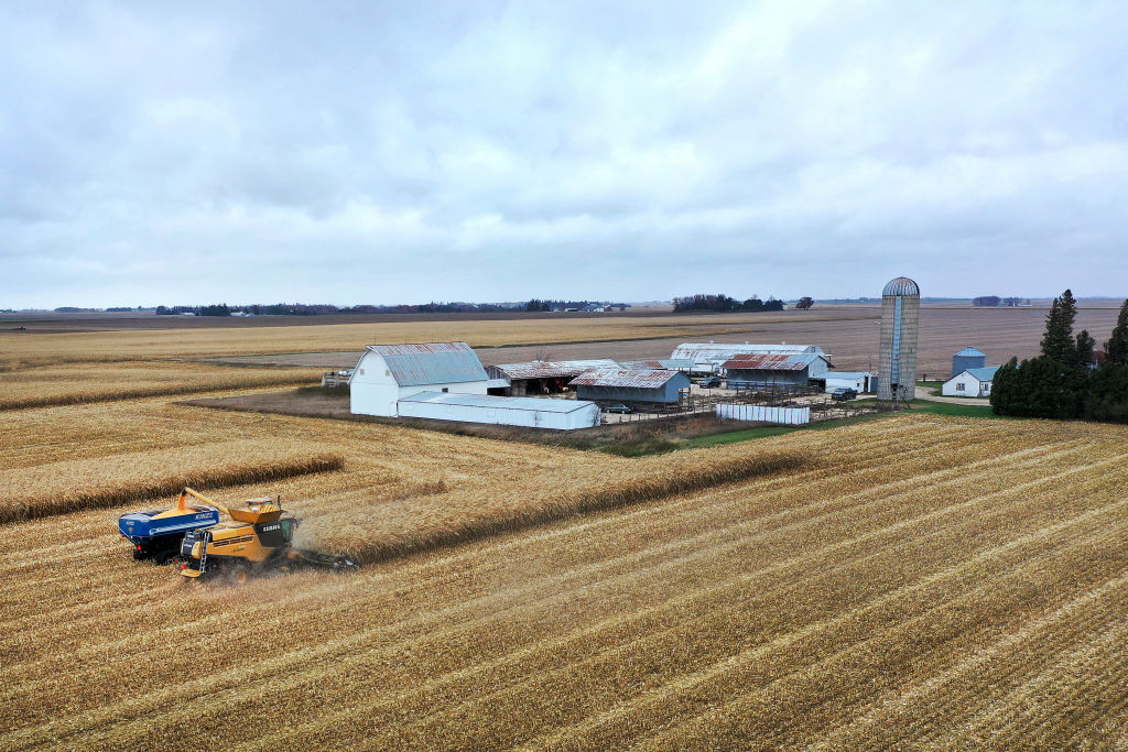 Iowa Farmers Finish Fall Corn Harvesting