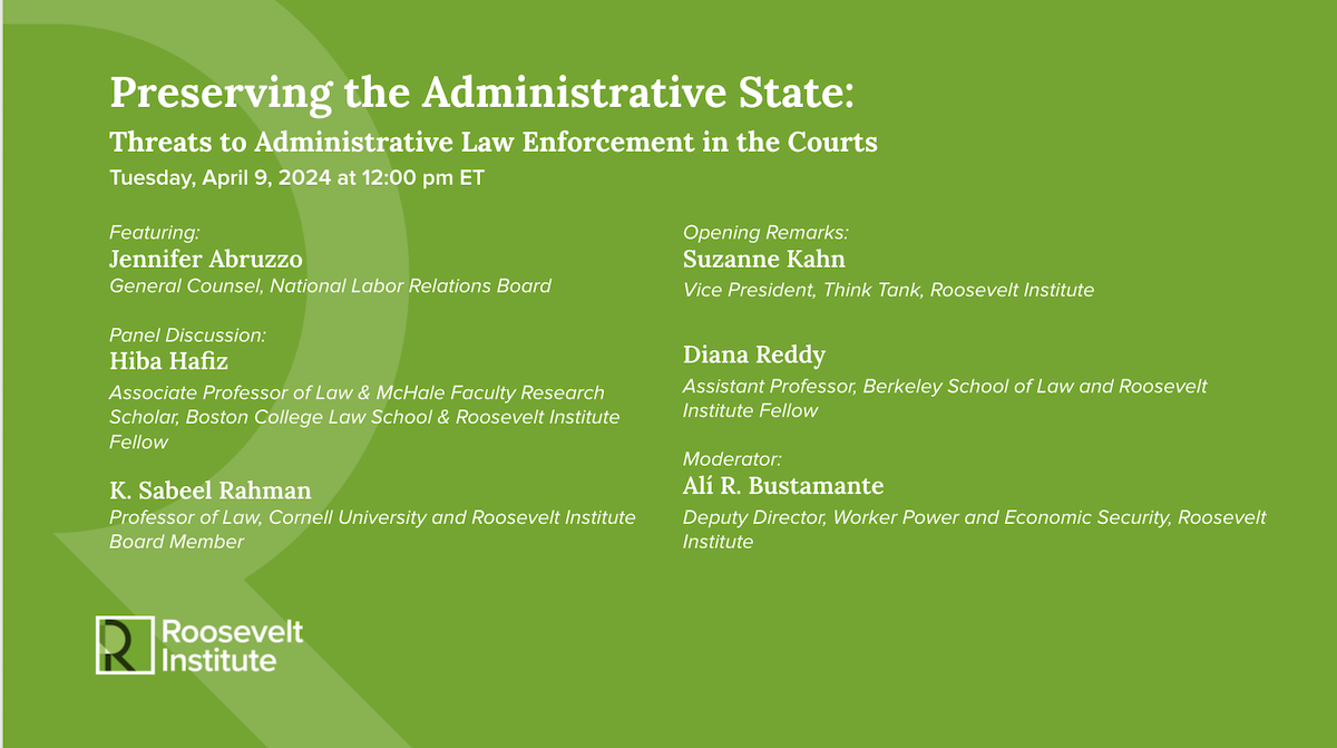 Preserving the Administrative State: Threats to Administrative Law ...